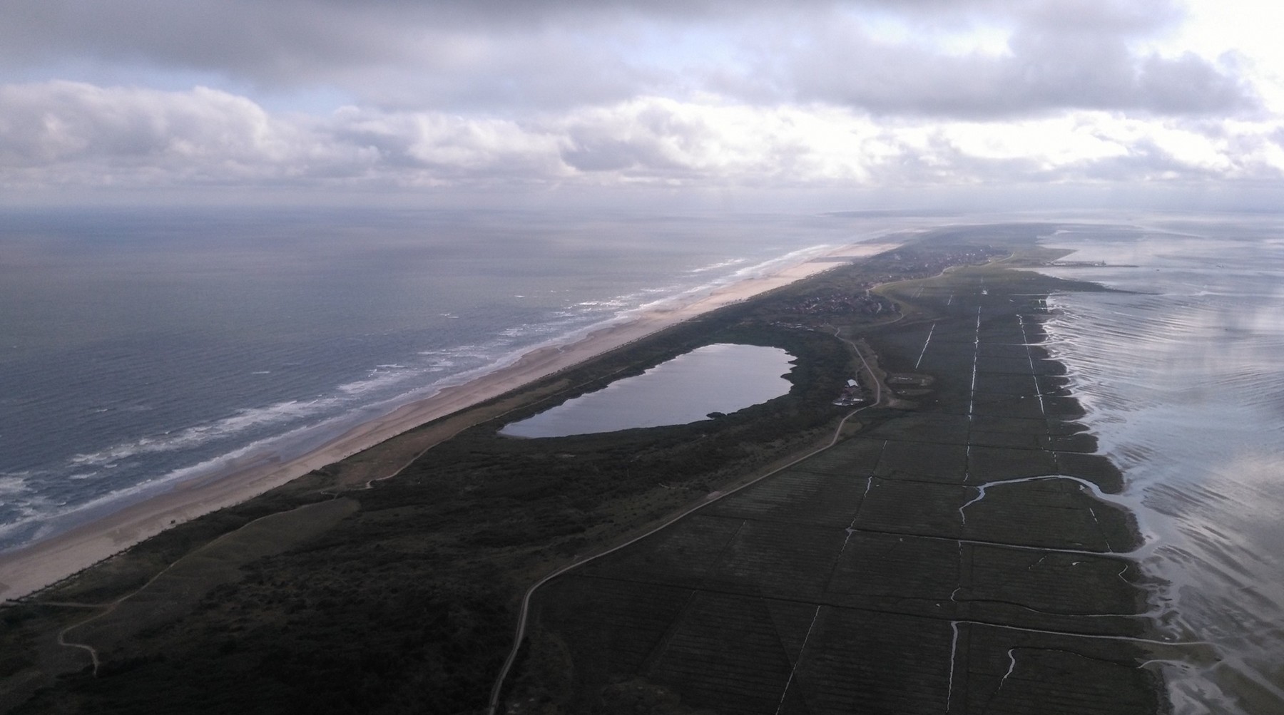 Blick gen Osten über die Insel Juist